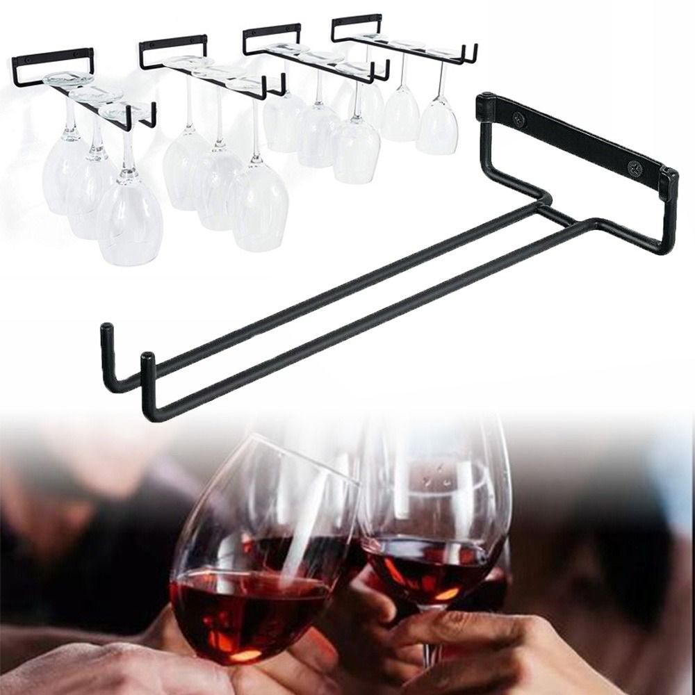 Kitchen Appliances Rack - ติดผนัง Stemware ผู้ถือแก้วไวน์ผู้ถือถ้วยแขวน Goblet แขวนชั้นวางของ