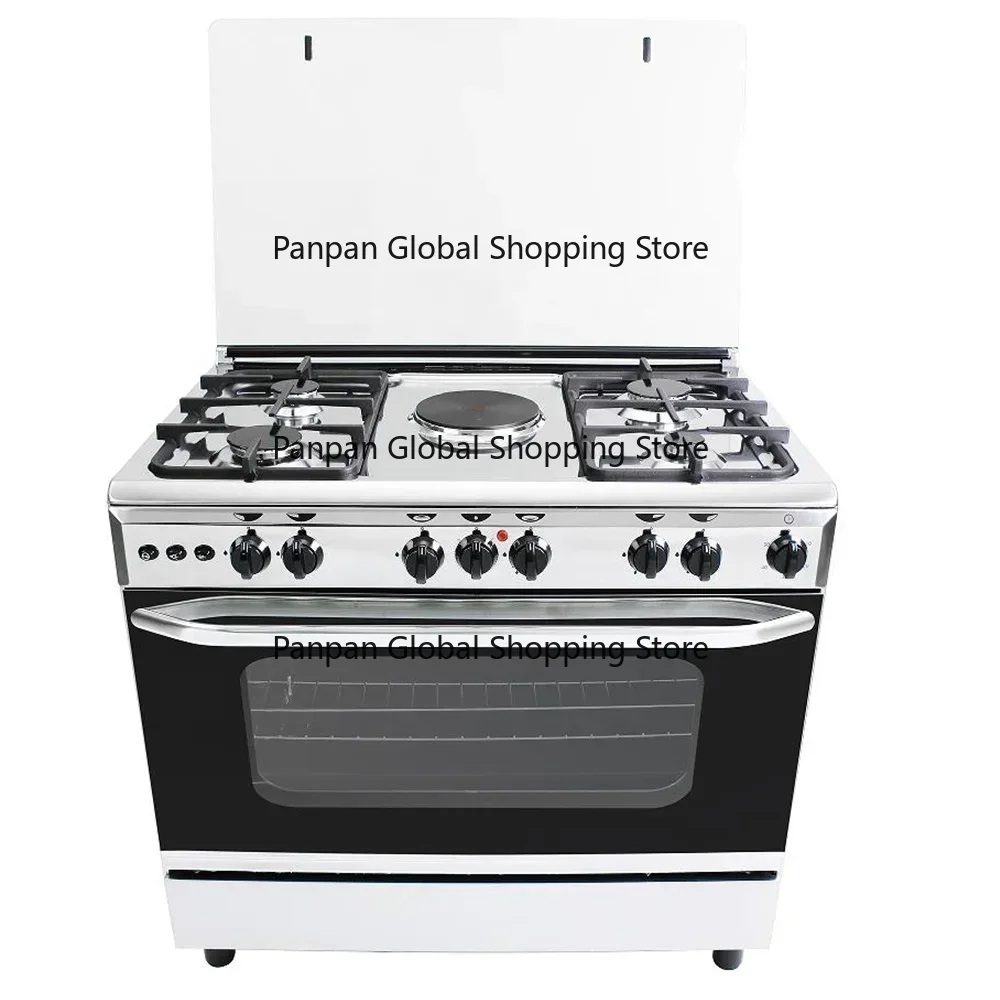 Kitchen Appliances Built In - เตาแก๊สแบบตั้งพื้น 5 หัวเตา พร้อมเตาอบไฟฟ้าและเตาอบในตัว เครื่องใช้ในครัวพร้อมเตาอบและเตาย่างบาร์บีคิว