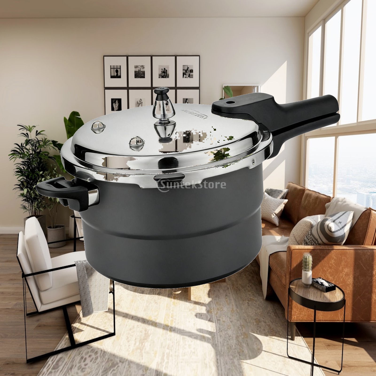 Instant Pot Pressure Cooker - หม้ออัดแรงดันสำหรับเตาแก๊สหรือเตาแม่เหล็กไฟฟ้า หม้อปรุงอาหารแบบเร่งด่วนสำหรับใช้ในบ้าน