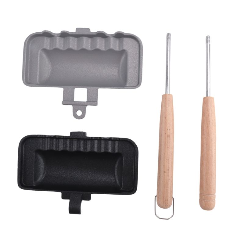 Sandwich Press Grill - A60T เครื่องทำแซนวิชร้อนแบบง่ายดาย, เครื่องปิ้งฮอทดอก, กระทะอบแซนวิชสองด้าน, กระทะทอดสองด้าน, สำหรับชีสย่าง