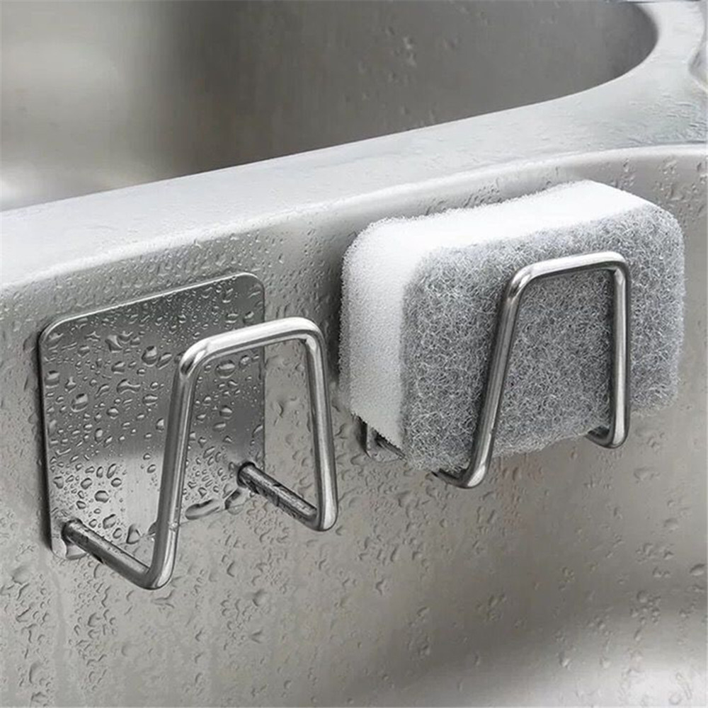 Kitchen Appliances Rack - ห้องครัวกาว Strong แขวนผนัง Hook SINK ฟองน้ําผู้ถือท่อระบายน้ํา