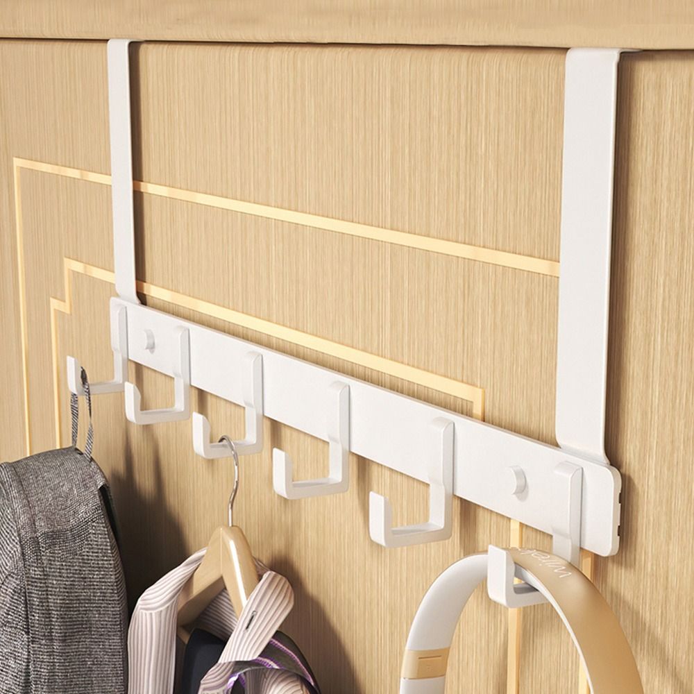 Kitchen Appliances Rack - ตะขอเหนือประตู 6 ตะขอเสื้อผ้าหมวกผ้าเช็ดตัวแขวนห้องน้ําOrganizer Rackประตูแขวนผู้ถืออุปกรณ์ครัวหน้าแรก