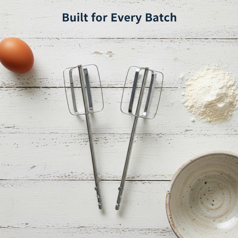 Hand Mixer Electric - หัวตีผสมแบบมือถือ 1/2 ชิ้น สำหรับเครื่องผสมอาหารไฟฟ้าสแตนเลสแบบอเนกประสงค์ อะไหล่ทดแทน