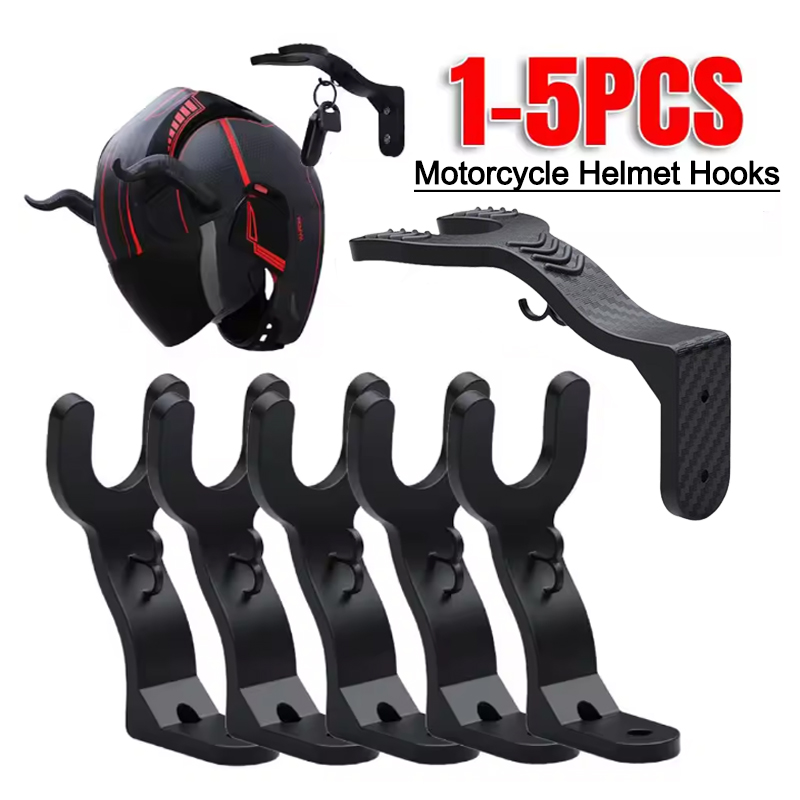 Kitchen Appliances Rack - 1-5pcs หมวกกันน็อครถจักรยานยนต์ Hook อเนกประสงค์ตะขอแขวนบ้านกระเป๋าเดินทางผู้ถือแจ็คเก็ตห้องครัวตู้ชั้นวาง Wall Mount