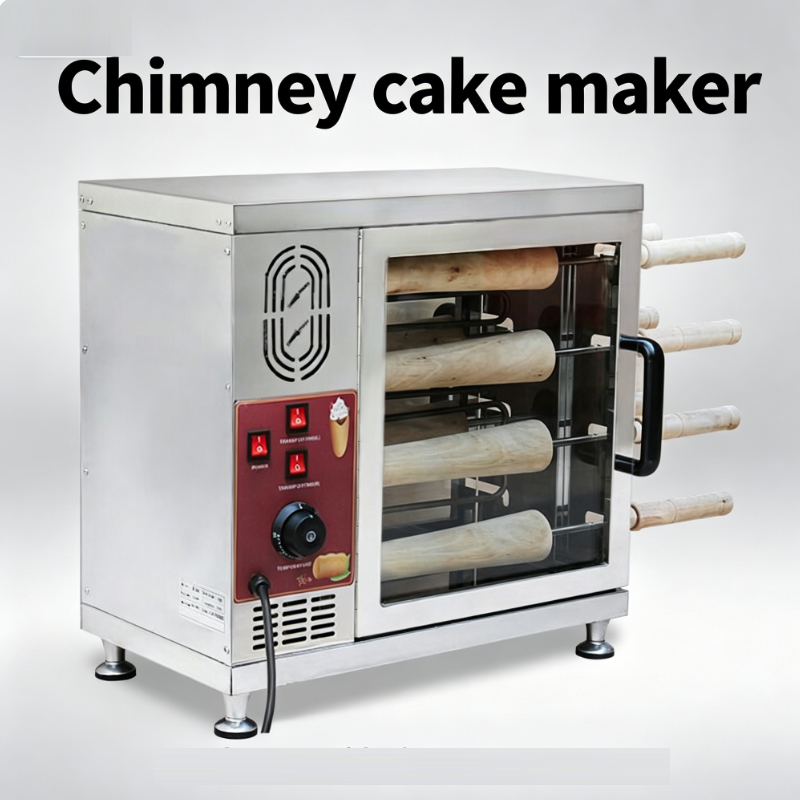 Bread Maker Machine - เครื่องทำเค้กปล่องไฟแบบเชิงพาณิชย์ เครื่องทำเคอร์ทอส คาลัชส์ เครื่องทำโดนัทไอศกรีมแบบกรวย เครื่องทำขนมปังปล่องไฟแบบฮังการี