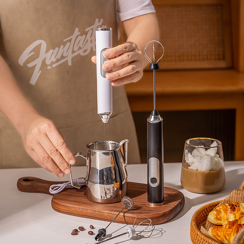 Hand Mixer Electric - นมไฟฟ้า Foamer เครื่องปั่นไร้สายกาแฟ Whisk Mixer มือถือไข่