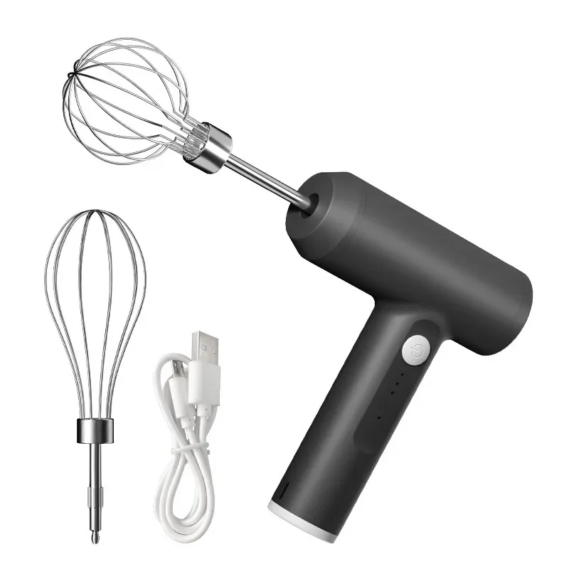 Hand Mixer Electric - เครื่องตีไข่ไฟฟ้าอาหาร Whisk มือถือชาร์จ 3 ความเร็วไข่ Beater