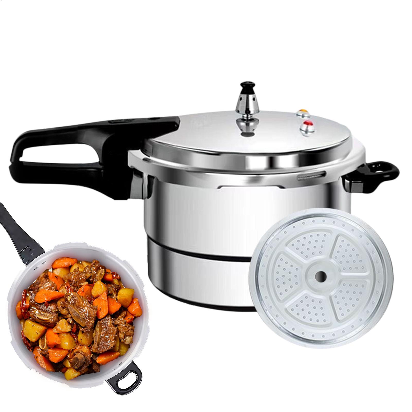 Instant Pot Pressure Cooker - หม้ออัดแรงดัน 7 ลิตร พร้อมตะแกรงนึ่ง หม้อหุงข้าวขนาดใหญ่ หม้อครัวสำหรับทำซุป