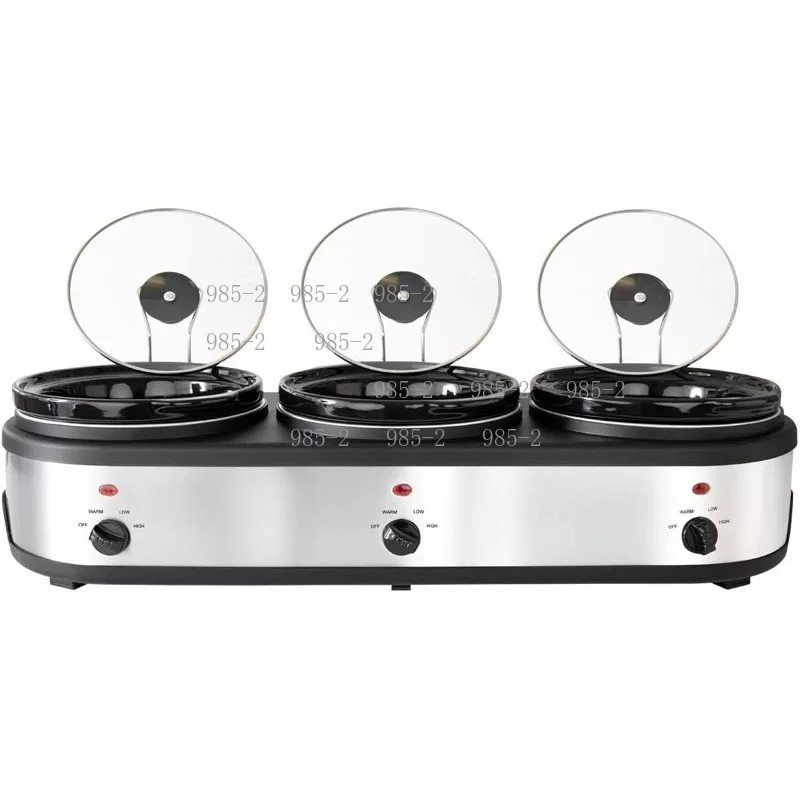 Slow Cooker Ceramic - 16530 หม้อตุ๋นไฟฟ้าเซรามิกสามชั้น ขนาด 3×2.5 ลิตร พร้อมระบบควบคุมอุณหภูมิอิสระ