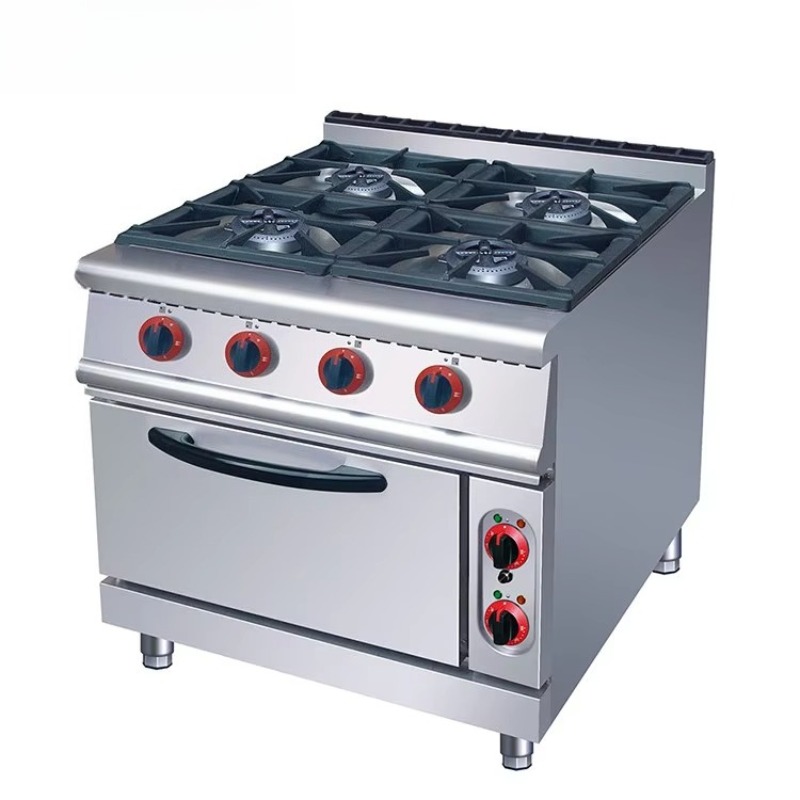 Kitchen Appliances Restaurant - เตาแก๊สแบบคอมโบพร้อมเตาอบ เครื่องใช้ในครัวอเนกประสงค์สำหรับร้านอาหาร การทำอาหารที่บ้าน และการอบขนม แบบกำหนดเองได้