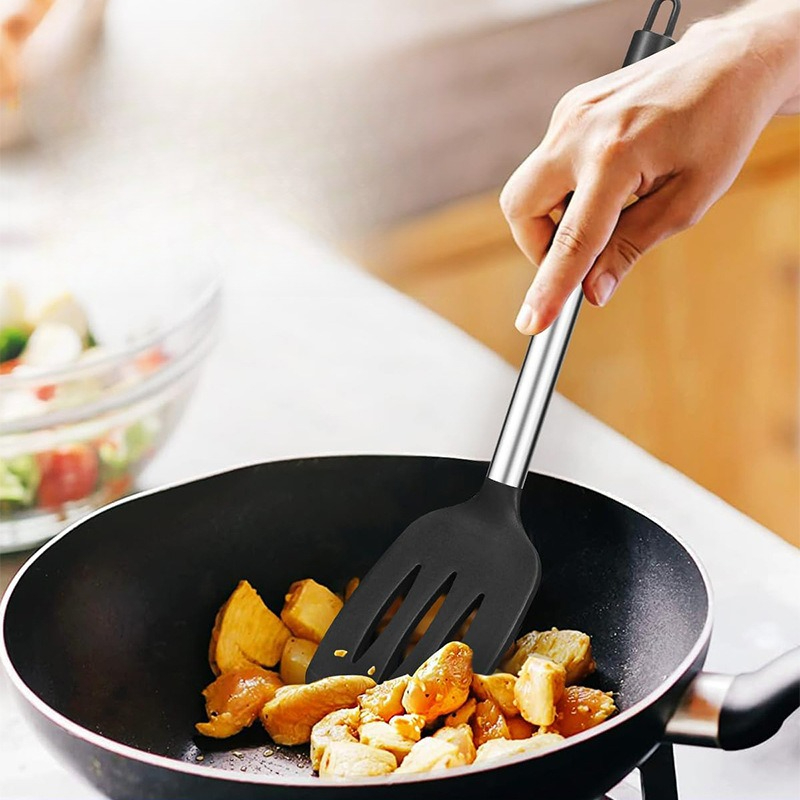 Kitchen Appliances Combo - ชุดตะหลิวซิลิโคน 1/2 ชิ้น ทนความร้อน ไม่ติดกระทะ สำหรับสเต็ก