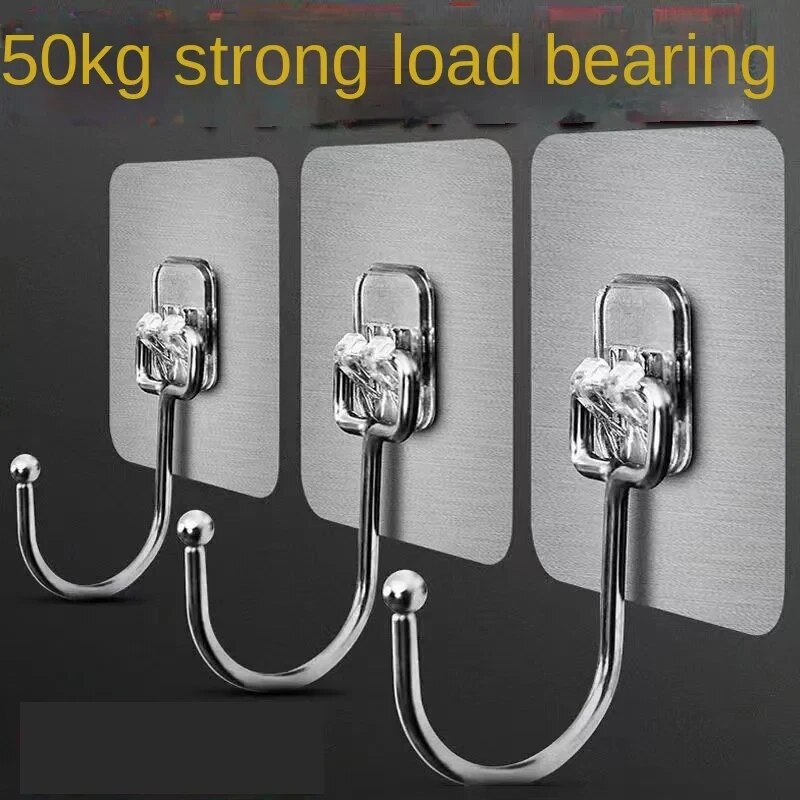 ตะขอแขวนขนาดใหญ่แบบสติกเกอร์ติ - Kitchen Appliances Rack บทวิจารณ์และราคา