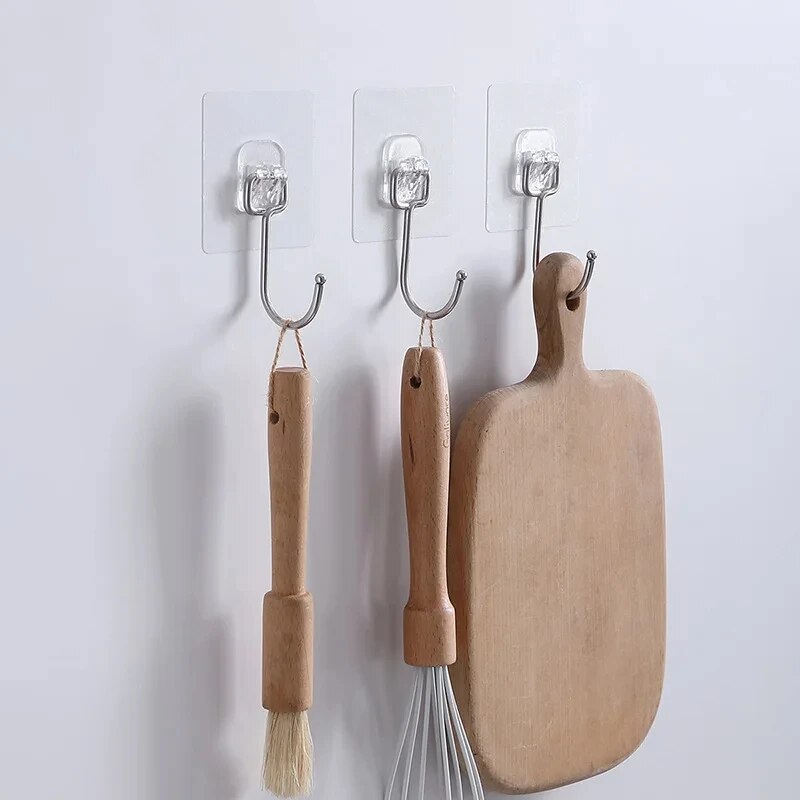ตะขอแขวนขนาดใหญ่แบบสติกเกอร์ติ - Kitchen Appliances Rack บทวิจารณ์และราคา
