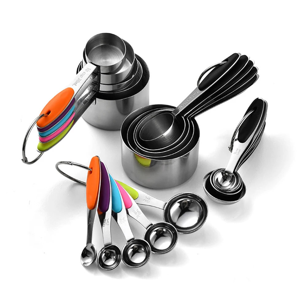 5/10 ชิ้นสแตนเลสวัดถ้วยและช้อน - Kitchen Appliances Garage บทวิจารณ์และราคา