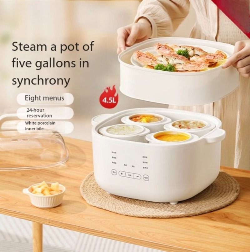 หม้อตุ๋นเซรามิกอัตโนมัติ 4.5 ล - Slow Cooker Ceramic บทวิจารณ์และราคา