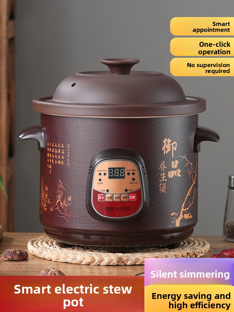 หม้อหุงช้าไฟฟ้าอัตโนมัติเต็มรู - Slow Cooker Ceramic บทวิจารณ์และราคา