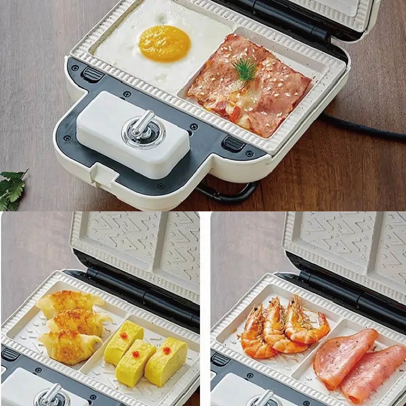 750W ไฟฟ้าเครื่องแซนวิช Fast อ - Sandwich Press Grill บทวิจารณ์และราคา