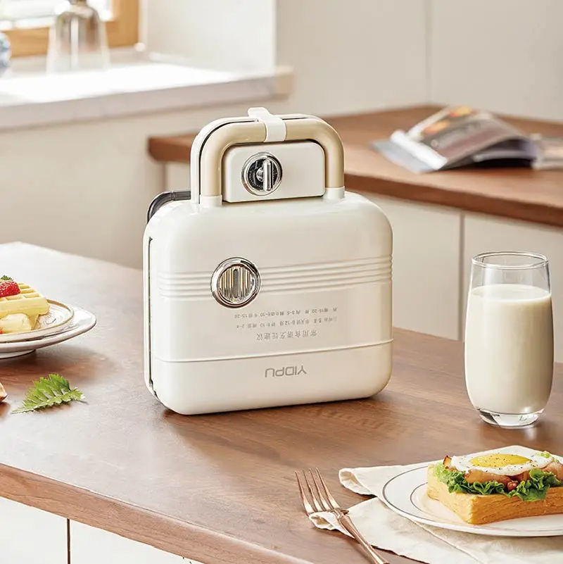 750W ไฟฟ้าเครื่องแซนวิช Fast อ - Sandwich Press Grill บทวิจารณ์และราคา