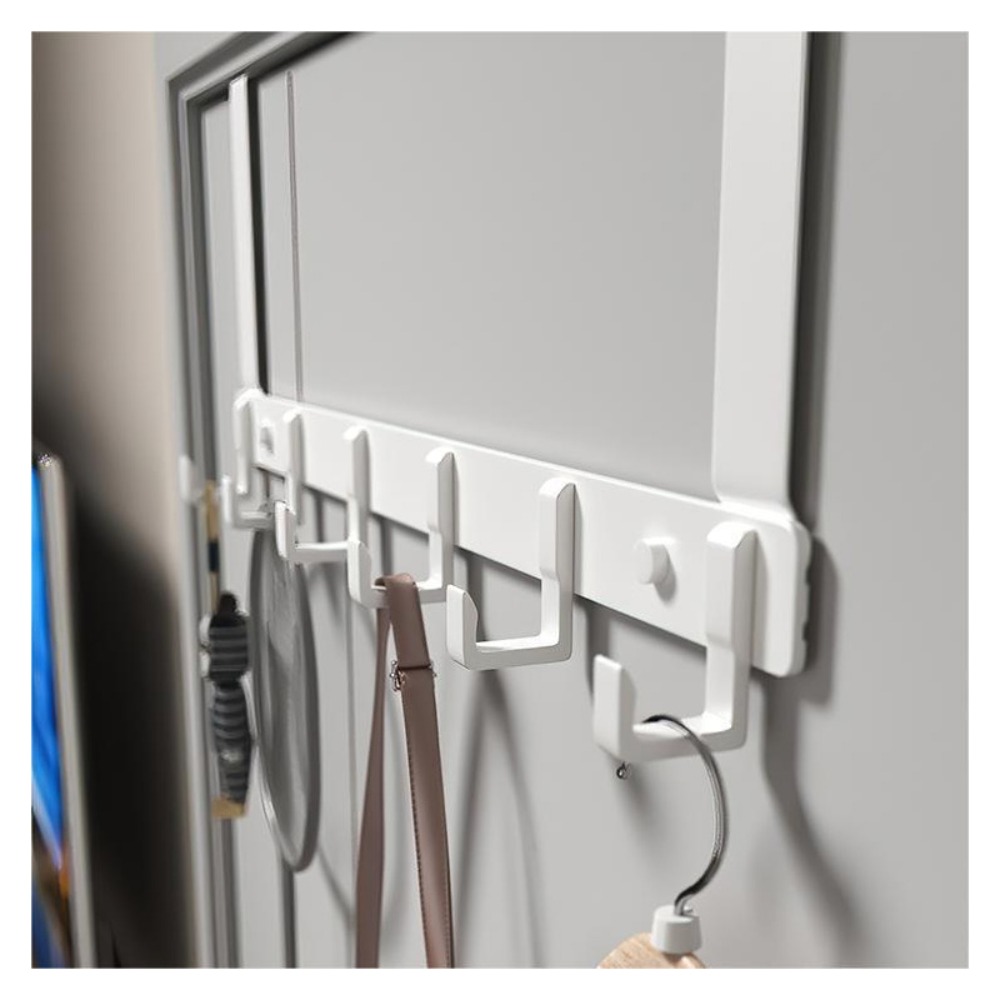 ตะขอเหนือประตู 6 ตะขอเสื้อผ้าห - Kitchen Appliances Rack บทวิจารณ์และราคา