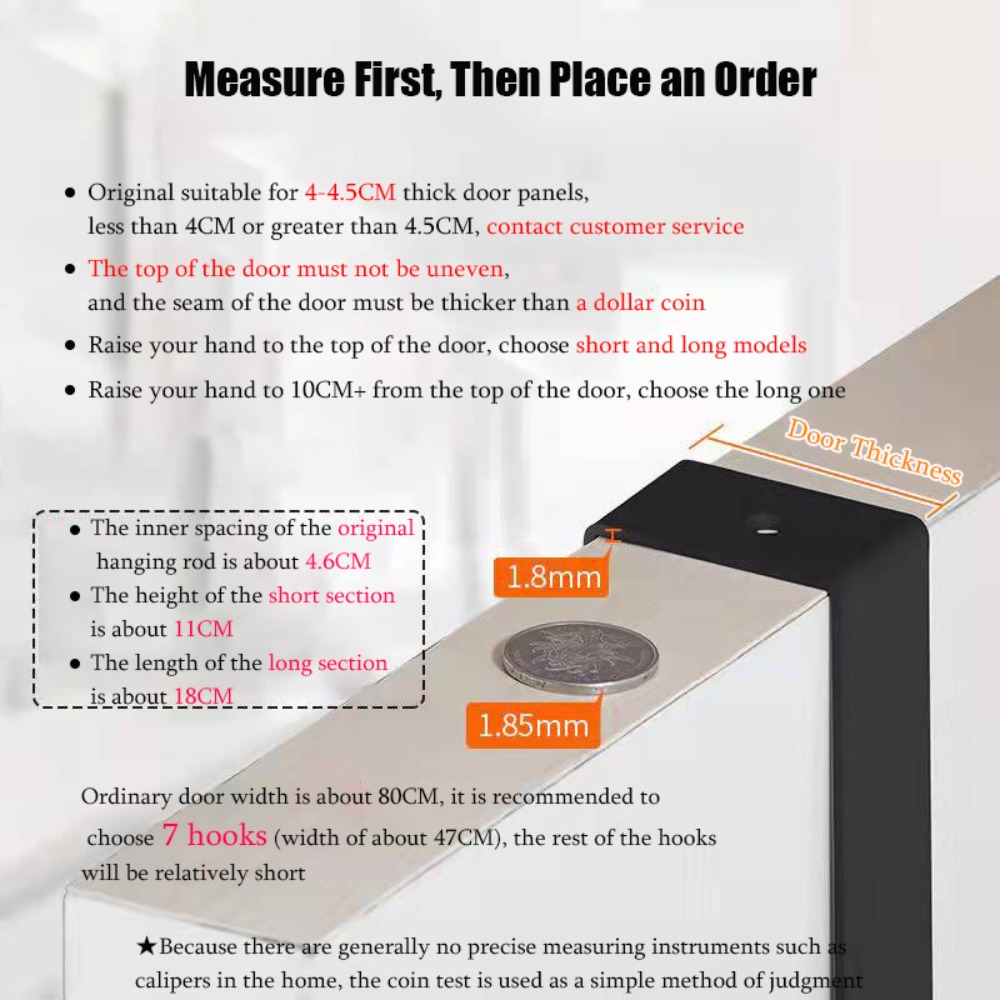 ตะขอเหนือประตู 6 ตะขอเสื้อผ้าห - Kitchen Appliances Rack บทวิจารณ์และราคา