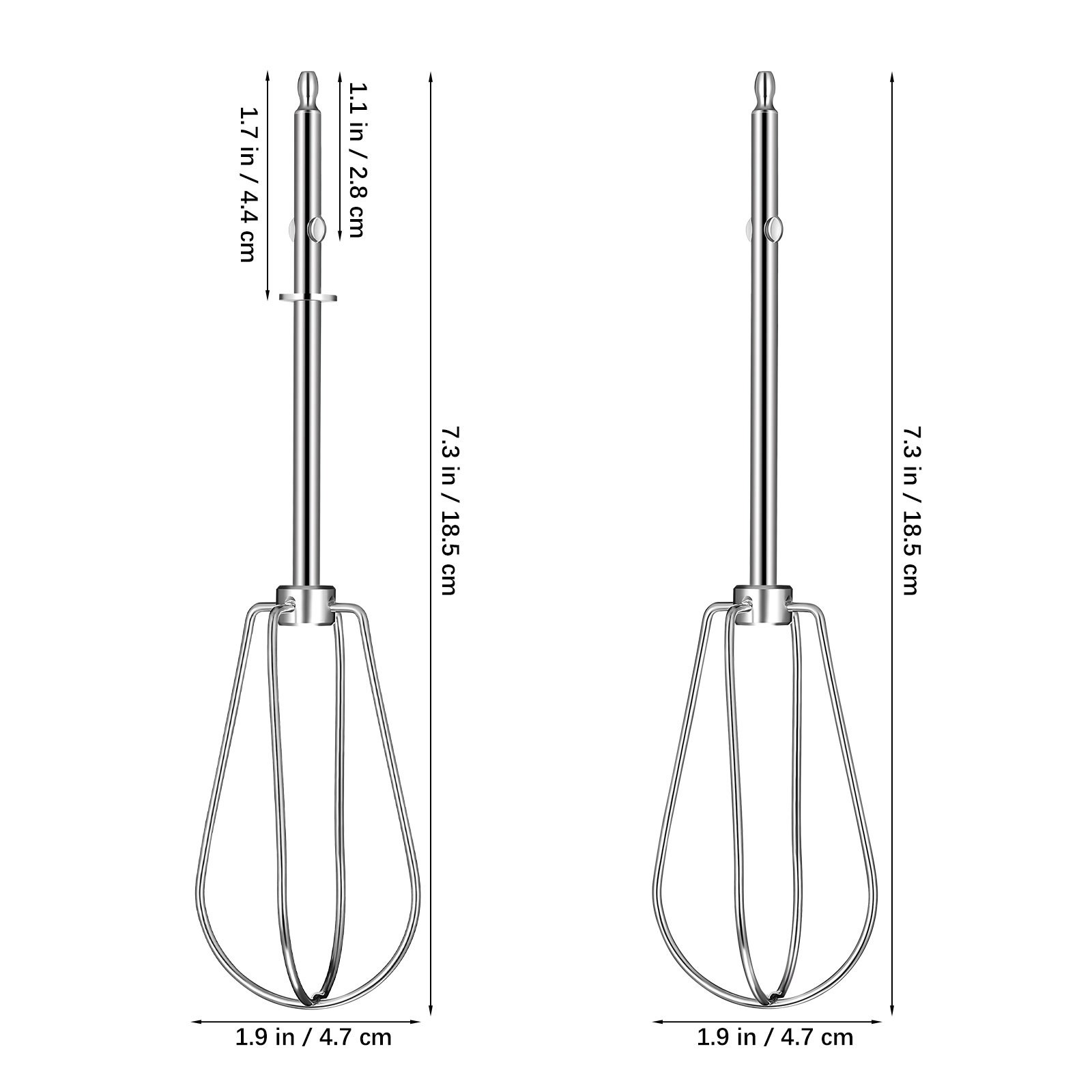 2 ชิ้น หัวตีไข่ไฟฟ้า อะไหล่เคร - Hand Mixer Electric บทวิจารณ์และราคา