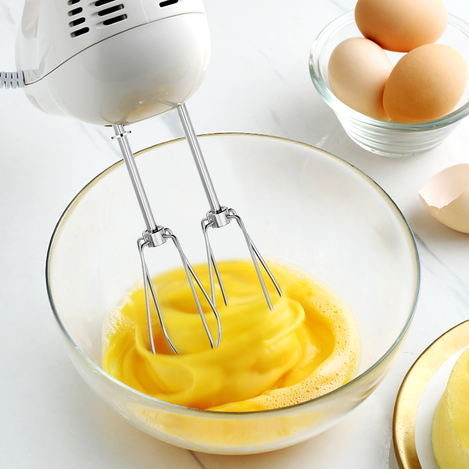2 ชิ้น หัวตีไข่ไฟฟ้า อะไหล่เคร - Hand Mixer Electric บทวิจารณ์และราคา
