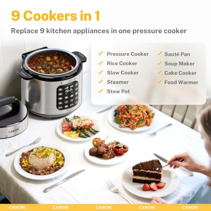 หม้อหุงข้าวไฟฟ้าอเนกประสงค์ 9  - Instant Pot Pressure Cooker บทวิจารณ์และราคา
