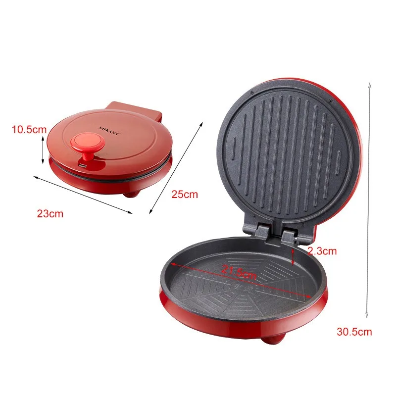 เครื่องทำพิซซ่าไฟฟ้า 110V, กระ - Sandwich Press Grill บทวิจารณ์และราคา