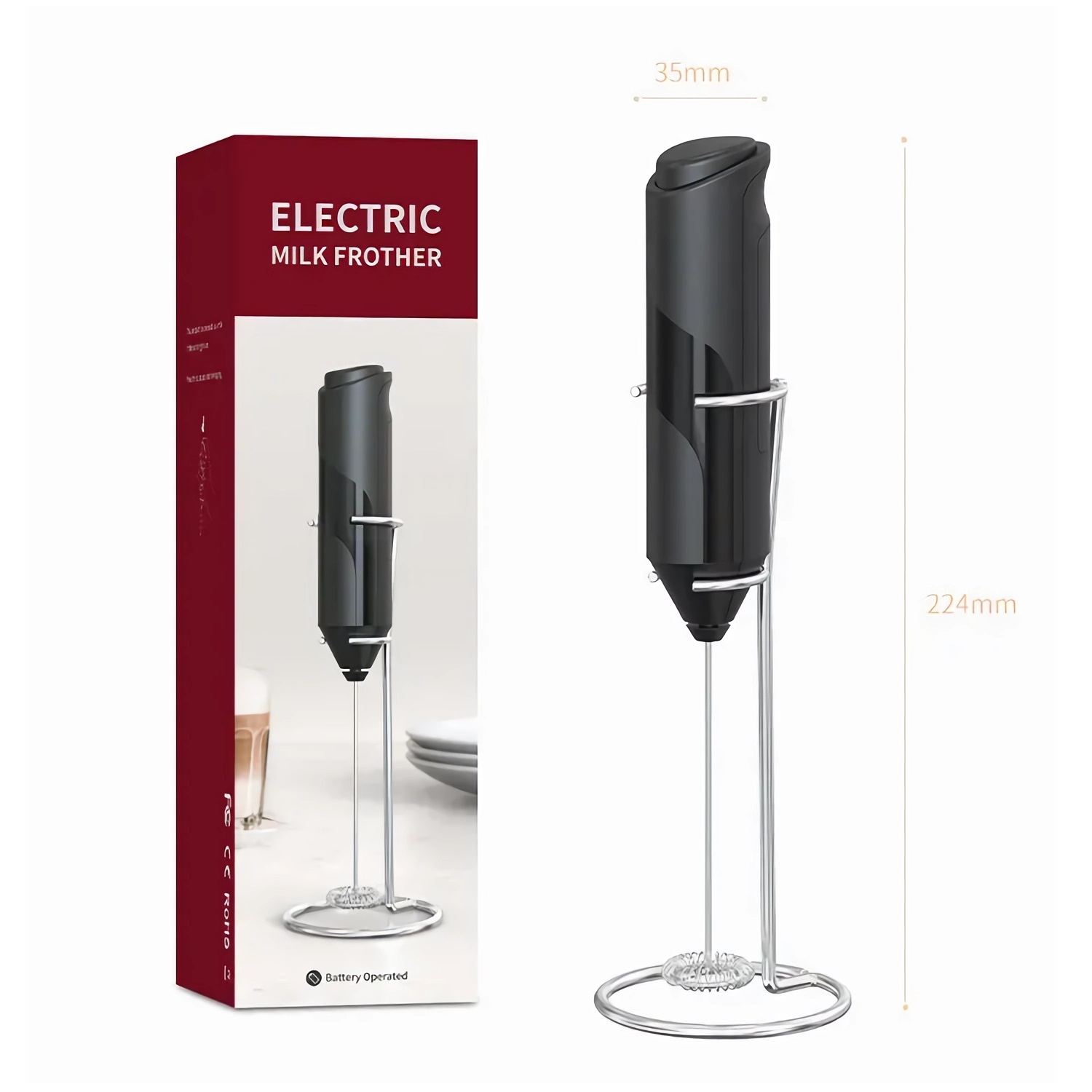 ไฟฟ้าที่ทำฟองนมกาแฟผสม Cappucc - Hand Mixer Electric บทวิจารณ์และราคา