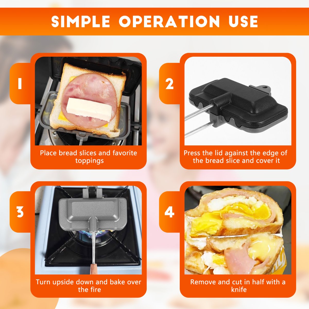 กระทะอบแซนด์วิชสองด้าน ABUD กร - Sandwich Press Grill บทวิจารณ์และราคา