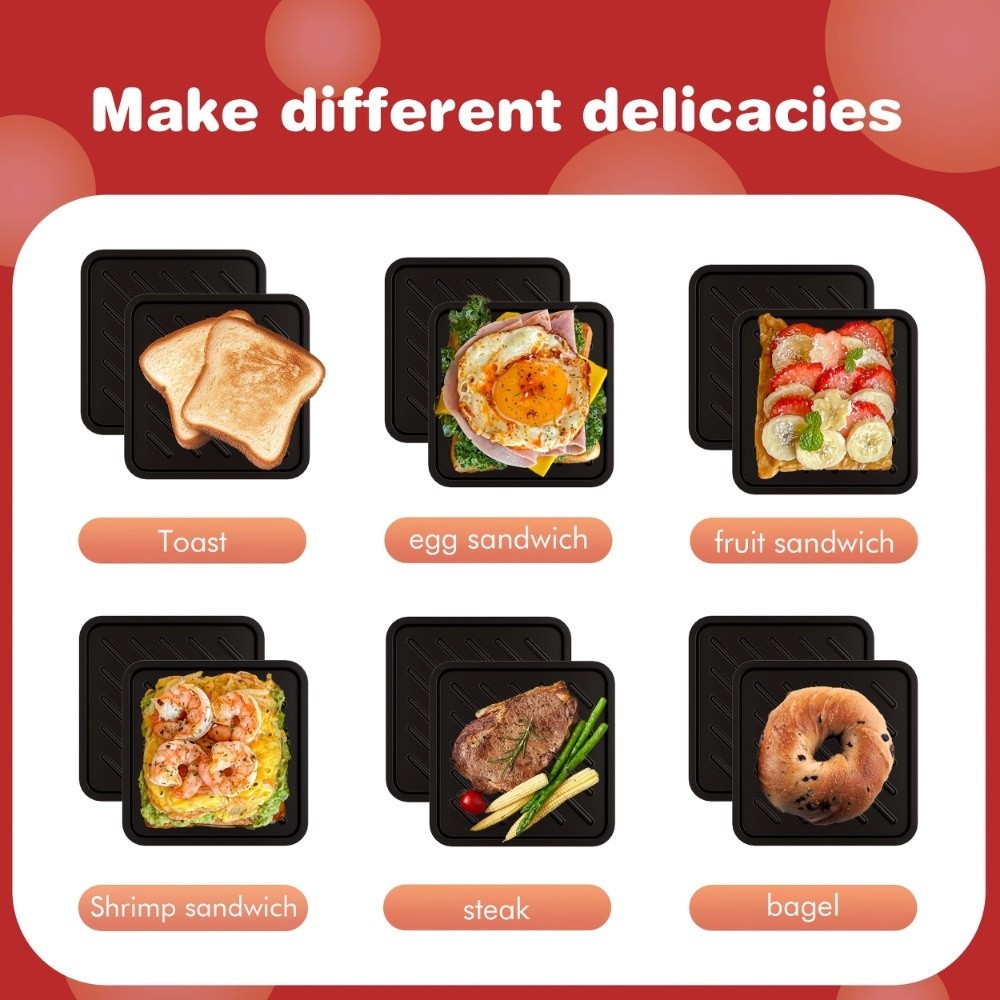 เครื่องทำแซนด์วิชไมโครเวฟแบบถอ - Sandwich Press Grill บทวิจารณ์และราคา
