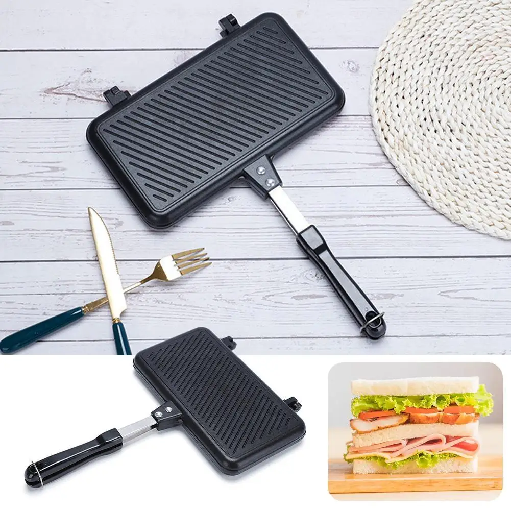 กระทะสองด้าน Non-Stick เครื่อง - Sandwich Press Grill บทวิจารณ์และราคา