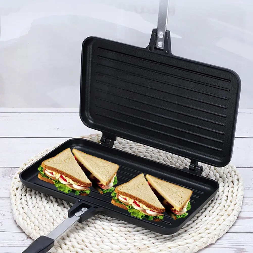กระทะสองด้าน Non-Stick เครื่อง - Sandwich Press Grill บทวิจารณ์และราคา