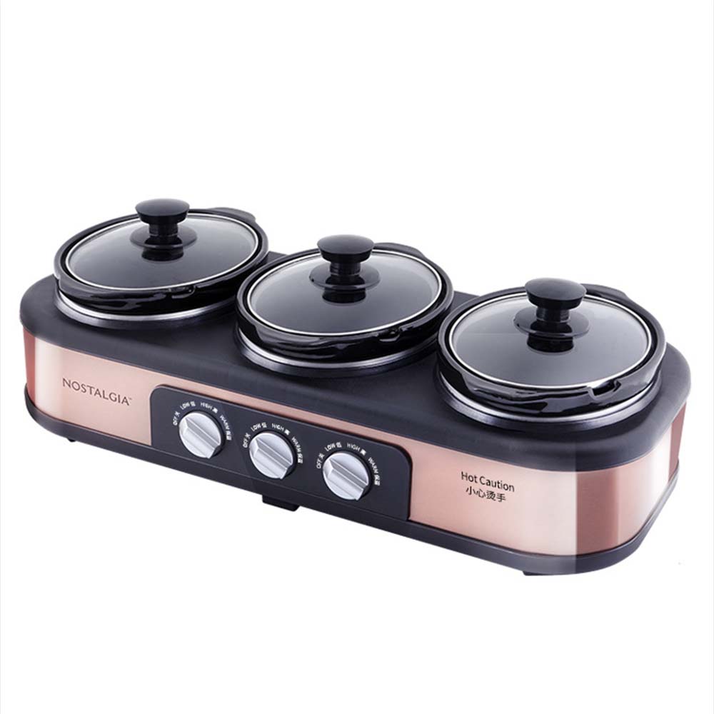 หม้อตุ๋นไฟฟ้าอเนกประสงค์ 3 หัว - Slow Cooker Ceramic บทวิจารณ์และราคา