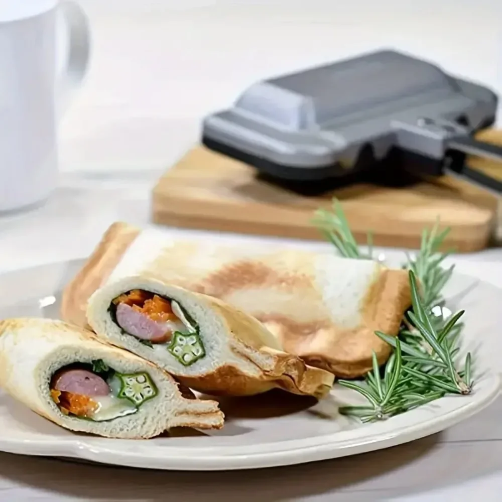 กระทะแซนด์วิชสองด้านเคลือบสารก - Bread Maker Machine บทวิจารณ์และราคา