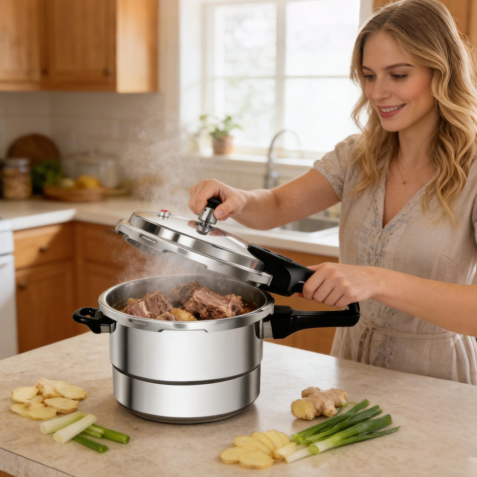 หม้ออัดแรงดัน 7 ลิตร พร้อมตะแก - Instant Pot Pressure Cooker บทวิจารณ์และราคา