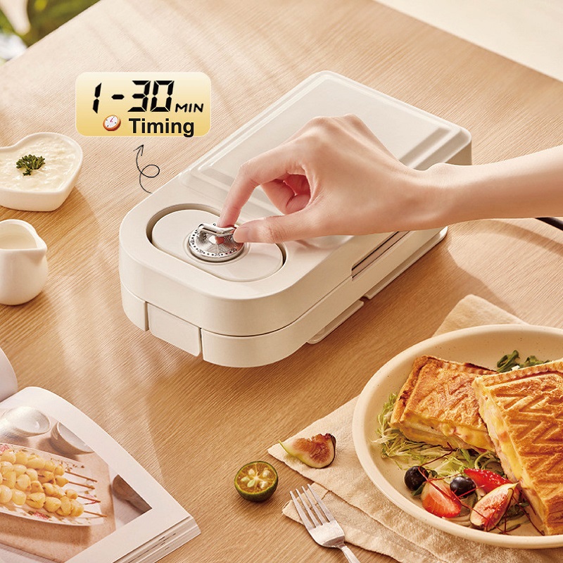 เครื่องทำแซนวิชไฟฟ้า 650W เครื - Sandwich Press Grill บทวิจารณ์และราคา