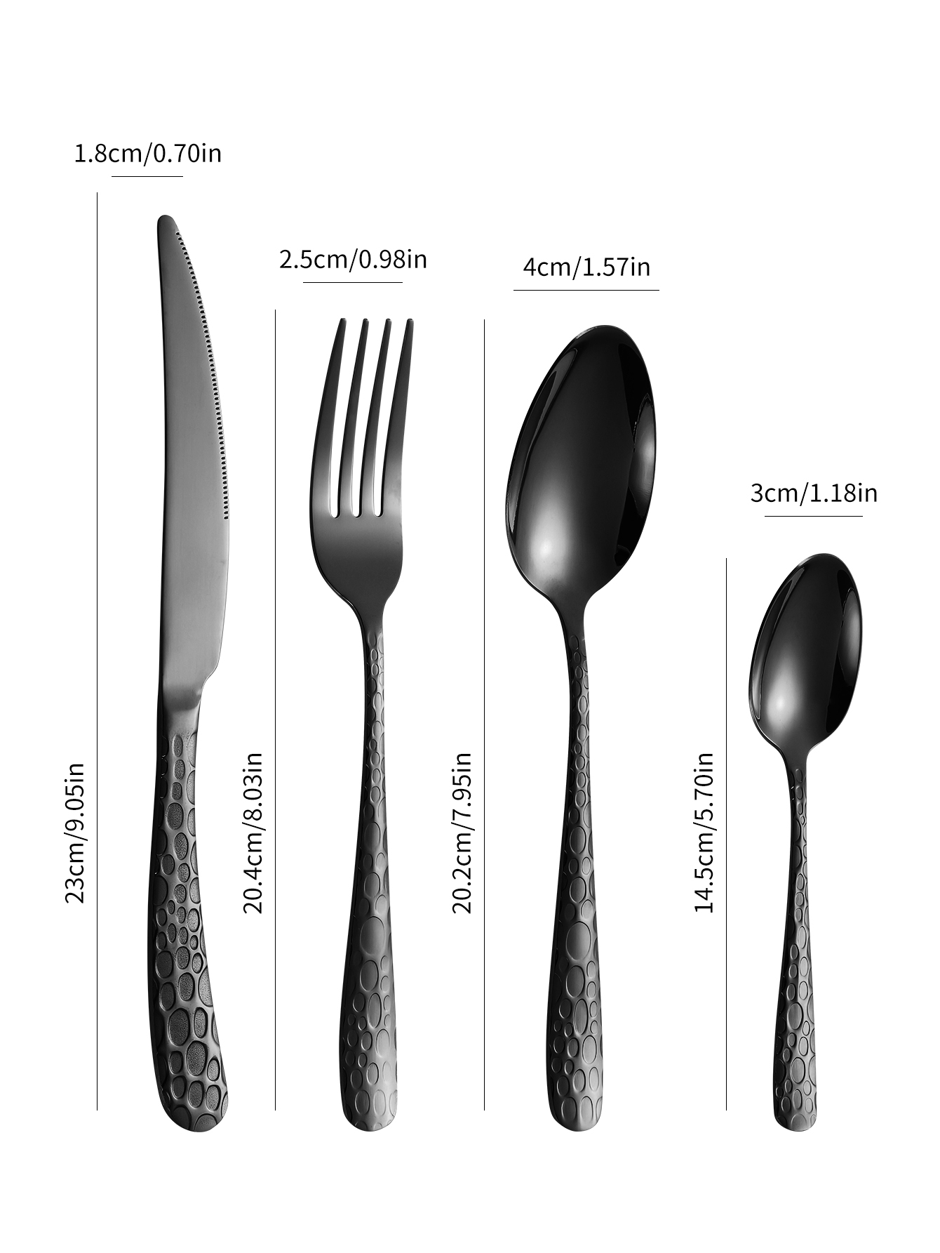 ชุดช้อนส้อมมีดสแตนเลสสีดำ 4/6/ - Kitchen Appliances Combo บทวิจารณ์และราคา