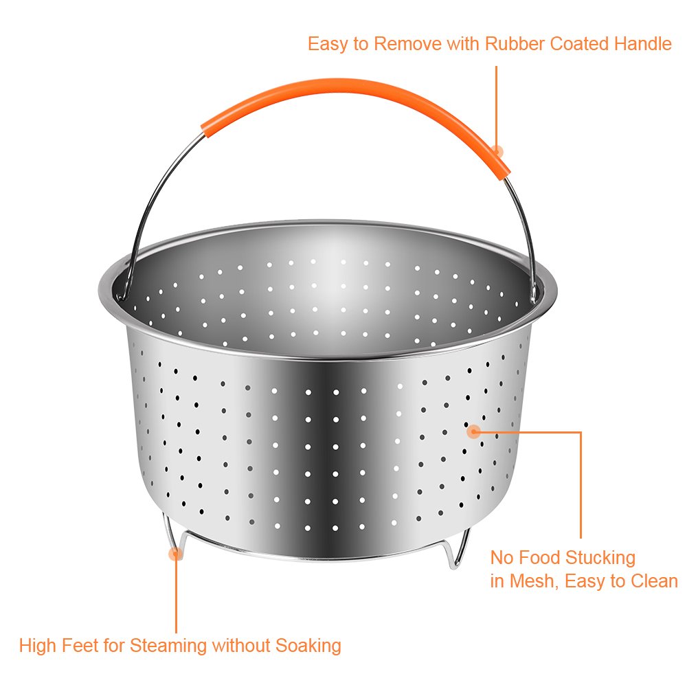 ตะกร้านึ่งสแตนเลส 304 จำนวน 1  - Instant Pot Pressure Cooker บทวิจารณ์และราคา