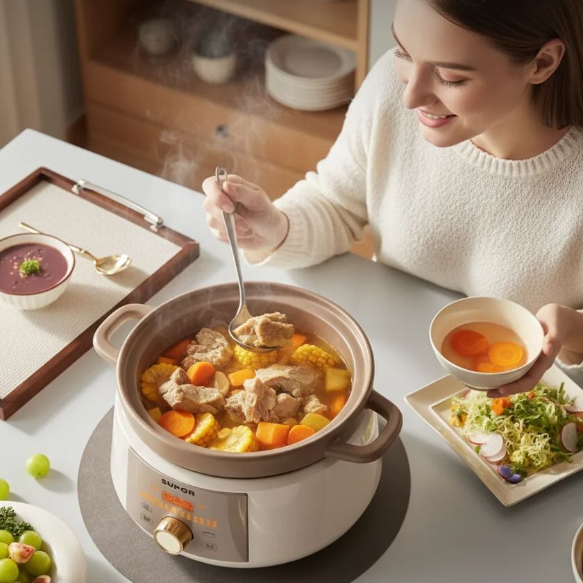 หม้อหุงช้าไฟฟ้าเซรามิก 4 ลิตร  - Slow Cooker Ceramic บทวิจารณ์และราคา