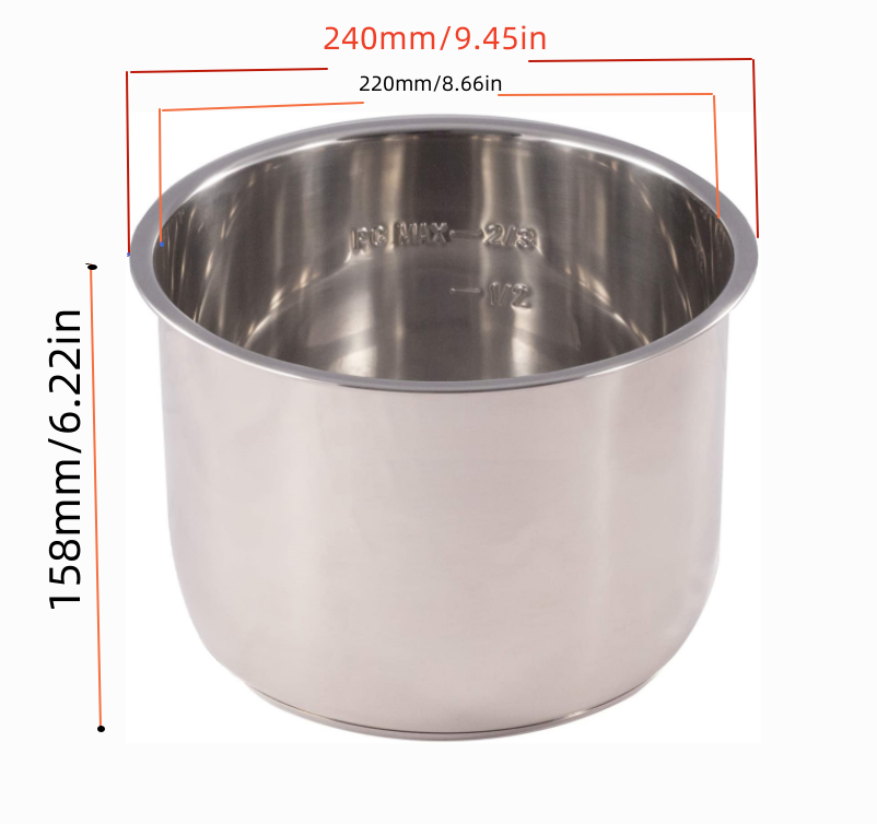 หม้ออาหารด้านในทำจากสเตนเลสสตี - Instant Pot Pressure Cooker บทวิจารณ์และราคา