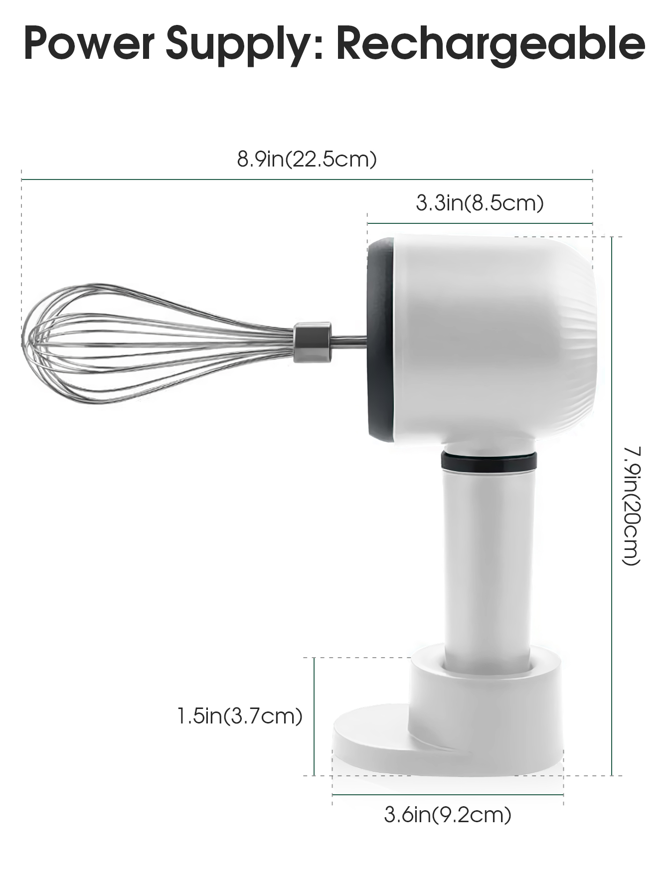USB ชาร์จเครื่องปั่นมือไฟฟ้าไร - Hand Mixer Electric บทวิจารณ์และราคา